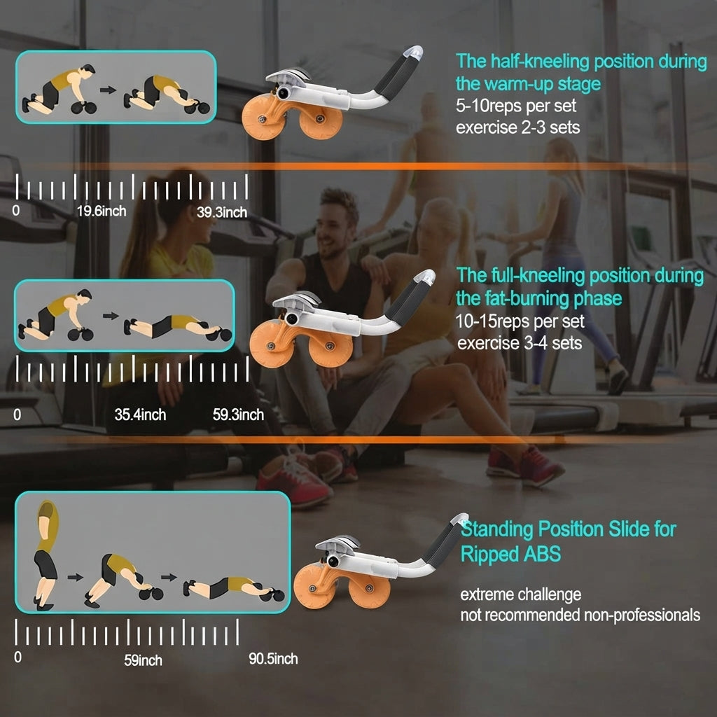 Rueda Abdominal Pro + Guía de Entrenamiento Gratis